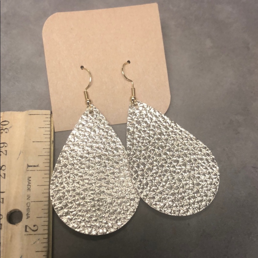 Handmade Tear Drop Earrings - Picture 2 of 2